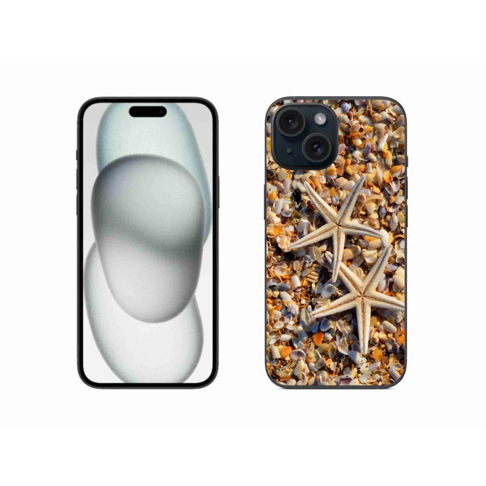 Gelový kryt mmCase na iPhone 15 - mořské hvězdice