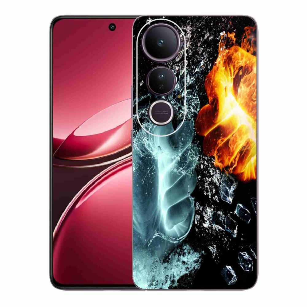 Gelový kryt mmCase na Vivo V50 Lite 4G/5G - voda a oheň
