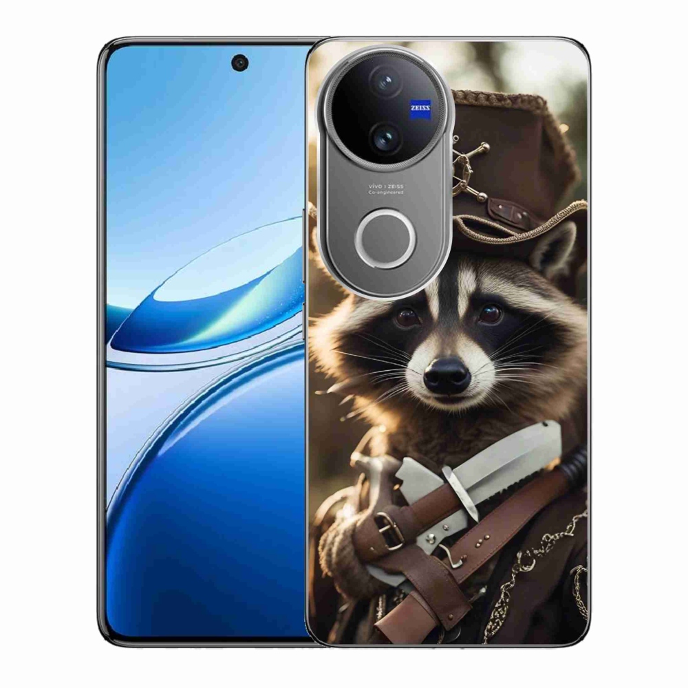 Gelový kryt mmCase na Vivo V50 5G - mýval v uniformě
