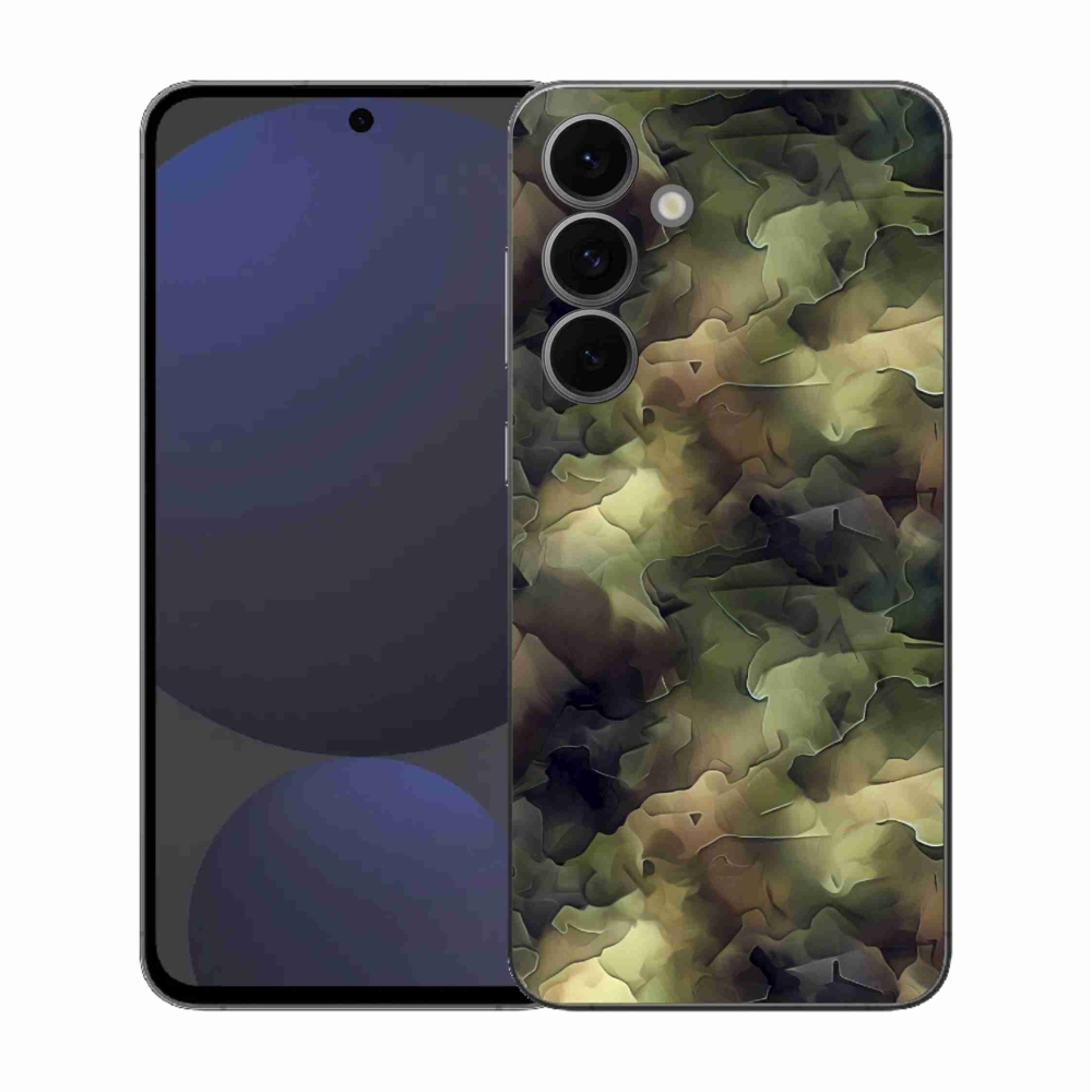 Gelový kryt mmCase na Samsung Galaxy S25 FE - maskáčový vzor 10