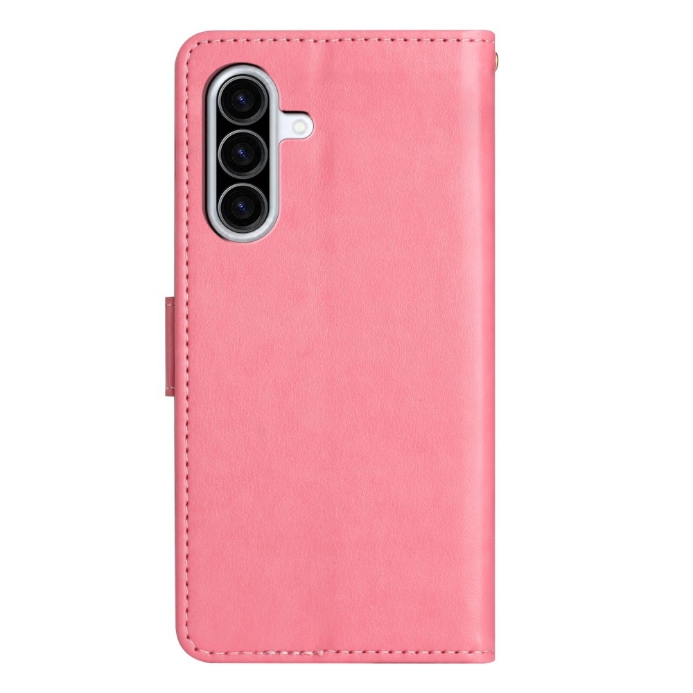 Flowers knížkové pouzdro na Samsung Galaxy A26 5G - růžové