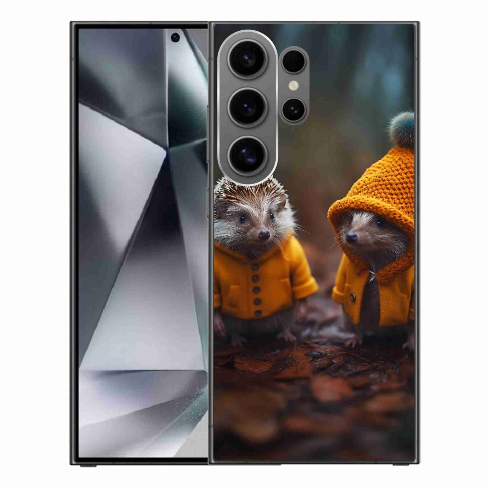 Gelový kryt mmCase na Samsung Galaxy S24 Ultra - ježci