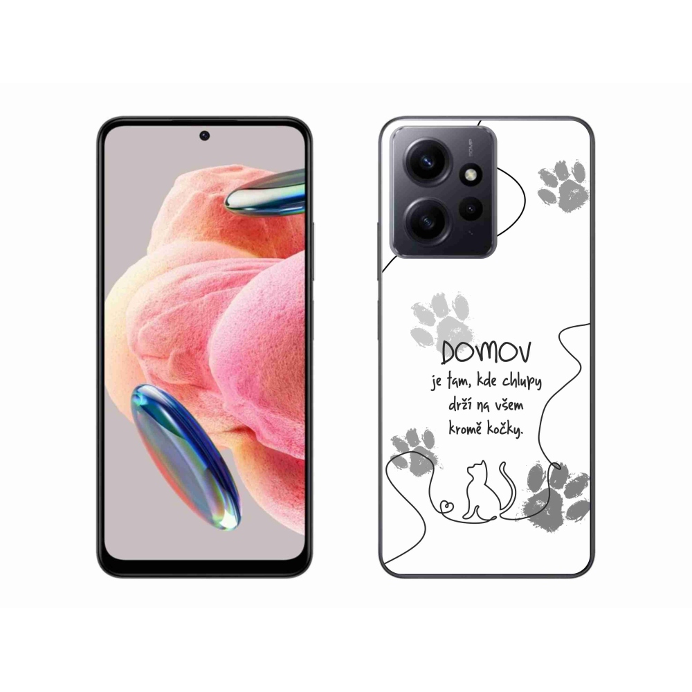 Gelový kryt mmCase na Xiaomi Redmi Note 12 4G - kočičí motiv bílé pozadí