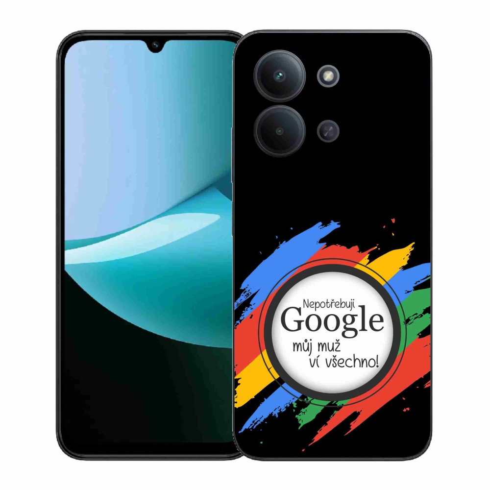 Gelový kryt mmCase na Xiaomi Redmi 15C 4G (171mm)/Poco C85 4G (171mm) - muž ví všechno černé pozadí