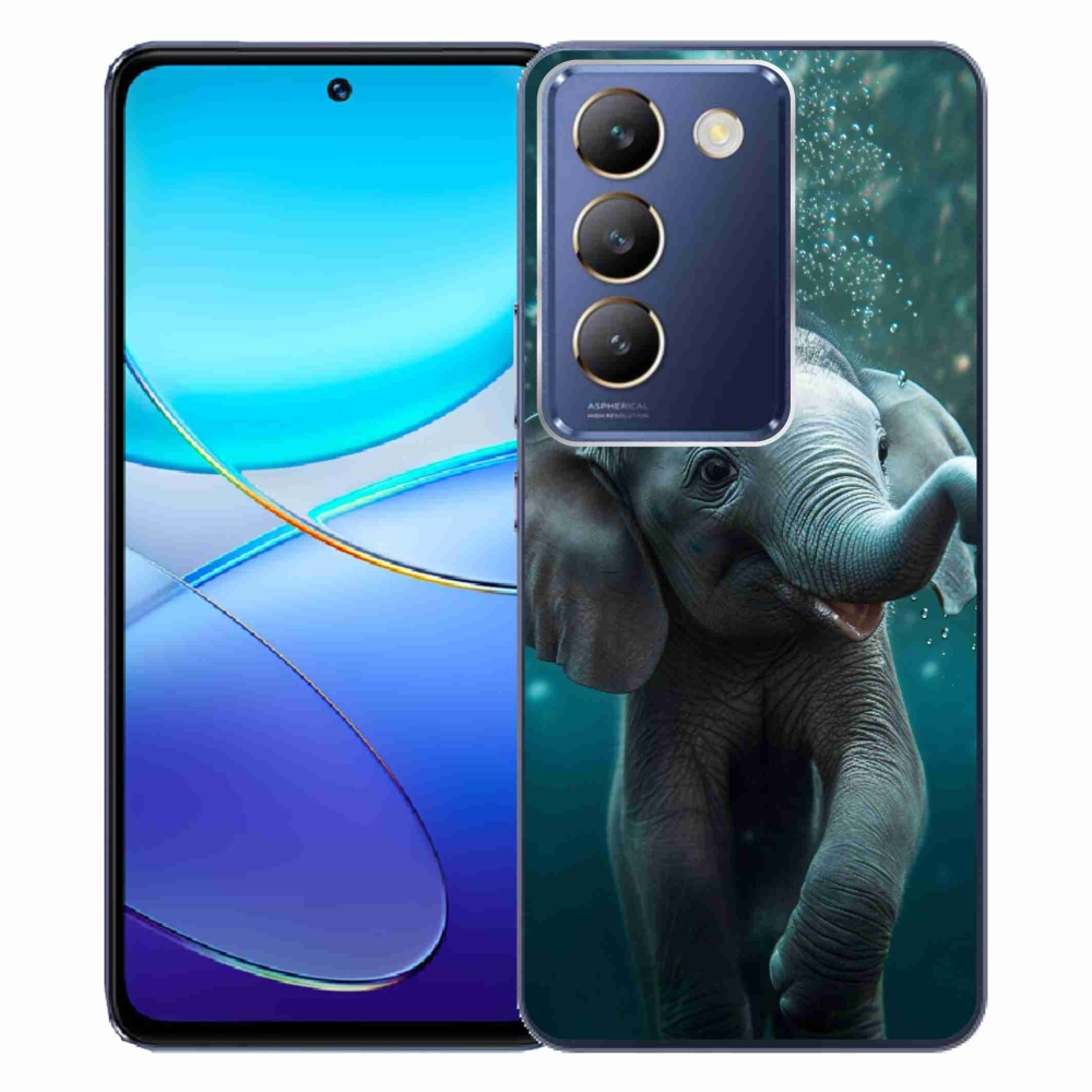 Gelový kryt mmCase na Vivo V40 SE 4G/5G - slůně pod vodou