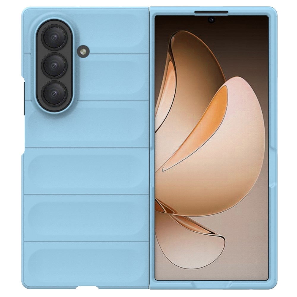 Rugg odolný gelový obal na Samsung Galaxy Z Fold7 5G - světlemodrý