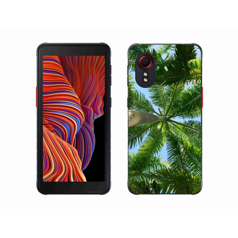 Gelový kryt mmCase na Samsung Galaxy Xcover 5 - palmy