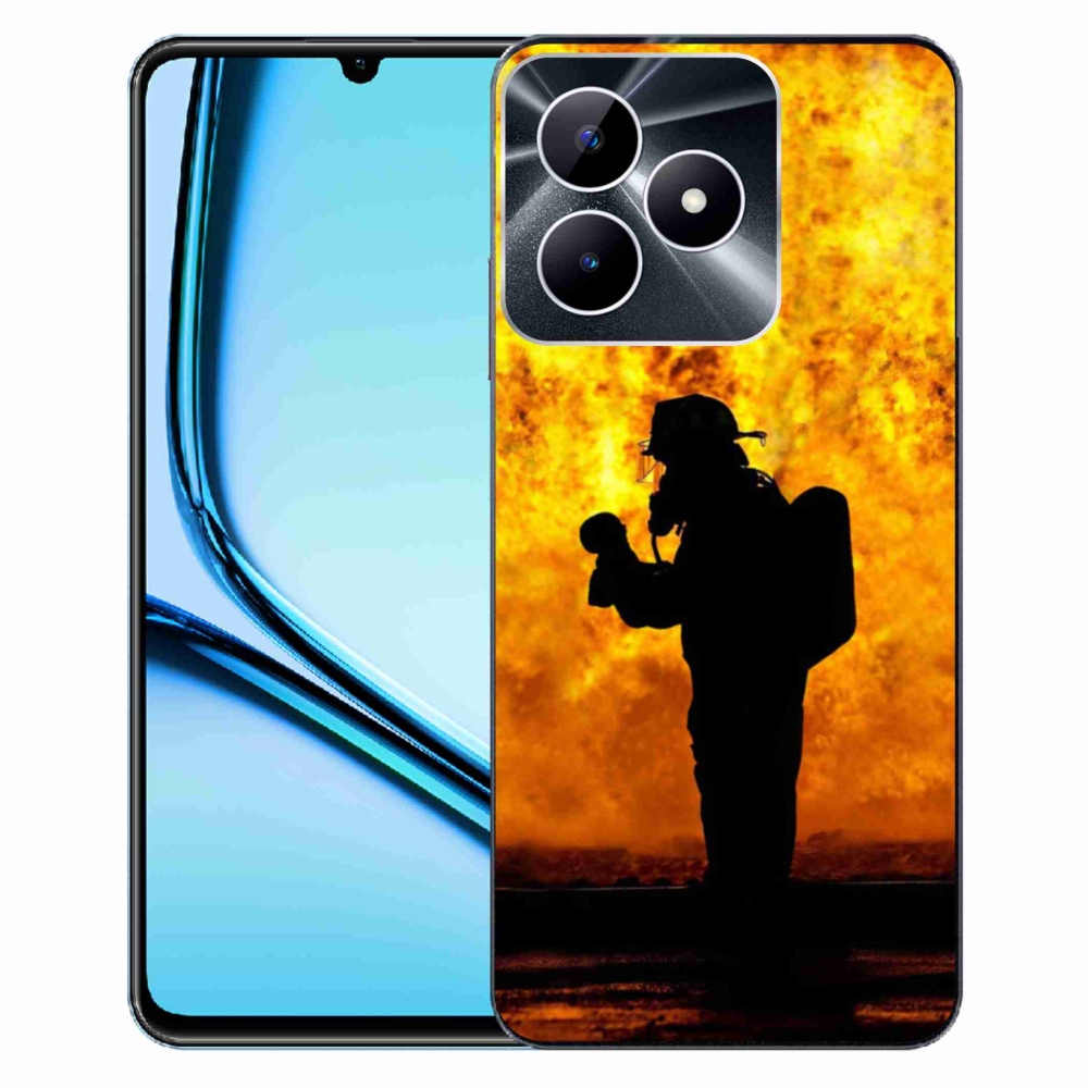 Gelový kryt mmCase na Realme Note 50 - hasič