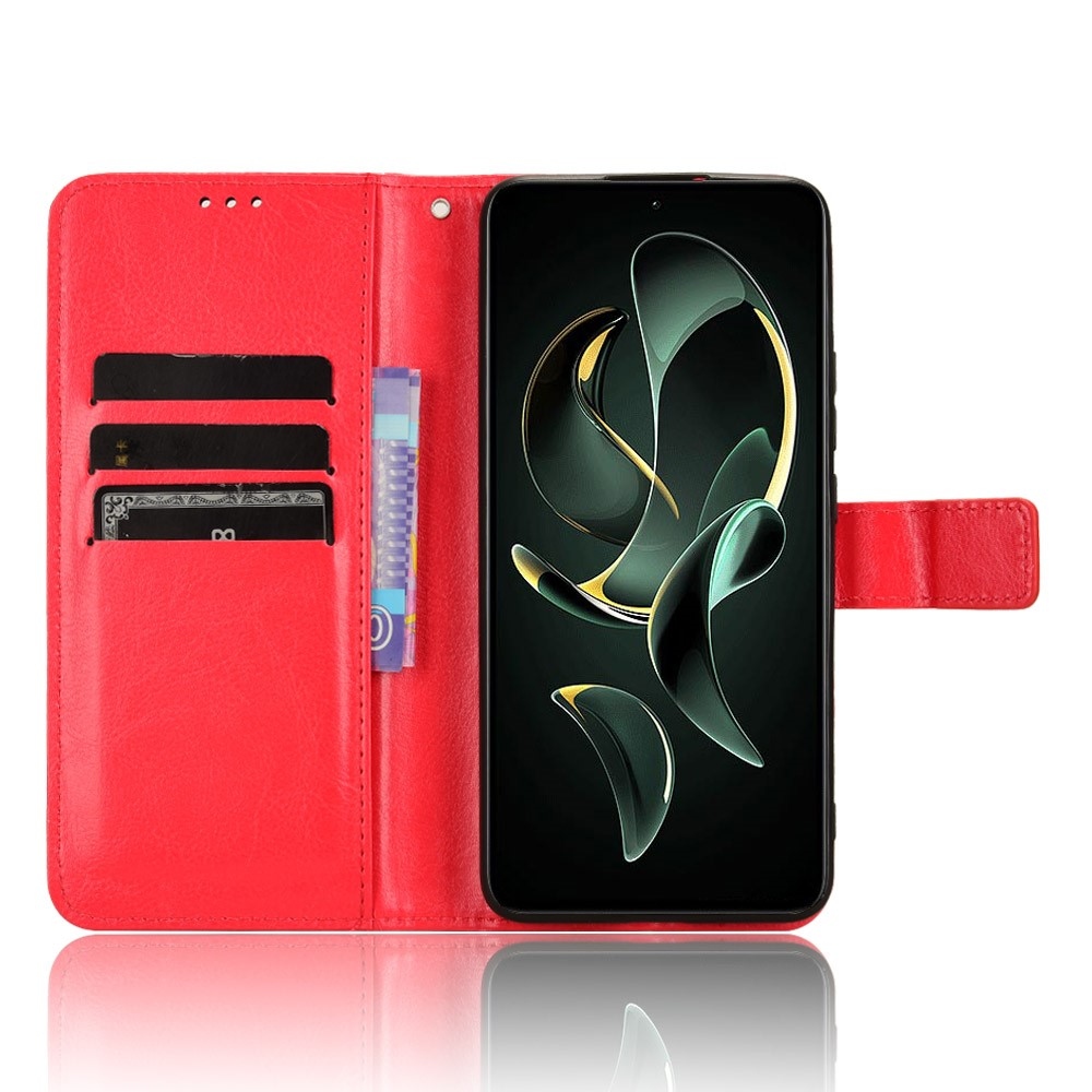 Crazy knížkové pouzdro na Xiaomi 13T/13T Pro - červené