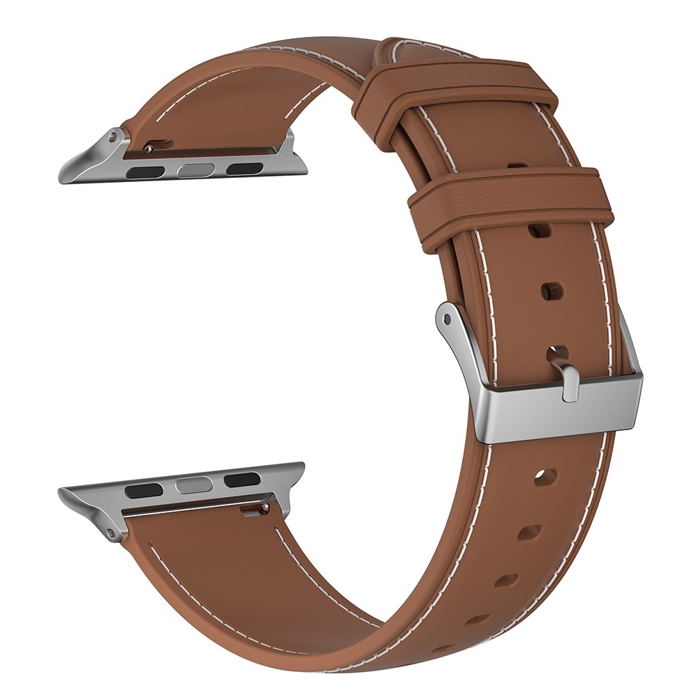 Stitch gelový řemínek na Apple Watch Ultra/Ultra 2 49mm/SE/SE 2022/2023 44mm/9/8/7 45mm/6/5/4 44mm/3/2/1 42 mm - hnědý
