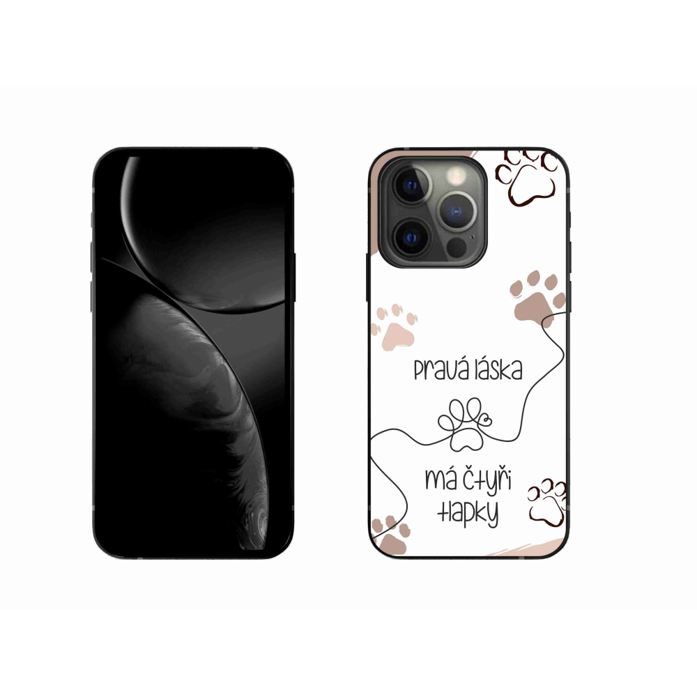 Gelový kryt mmCase na iPhone 13 Pro 6.1 - psí motiv 1 bílé pozadí