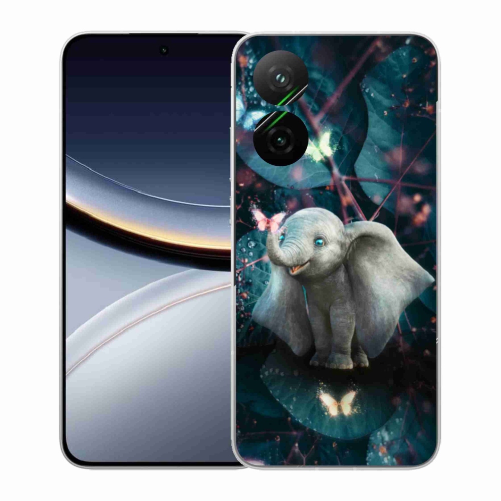 Gelový kryt mmCase na Xiaomi Poco F7 5G - roztomilý slon
