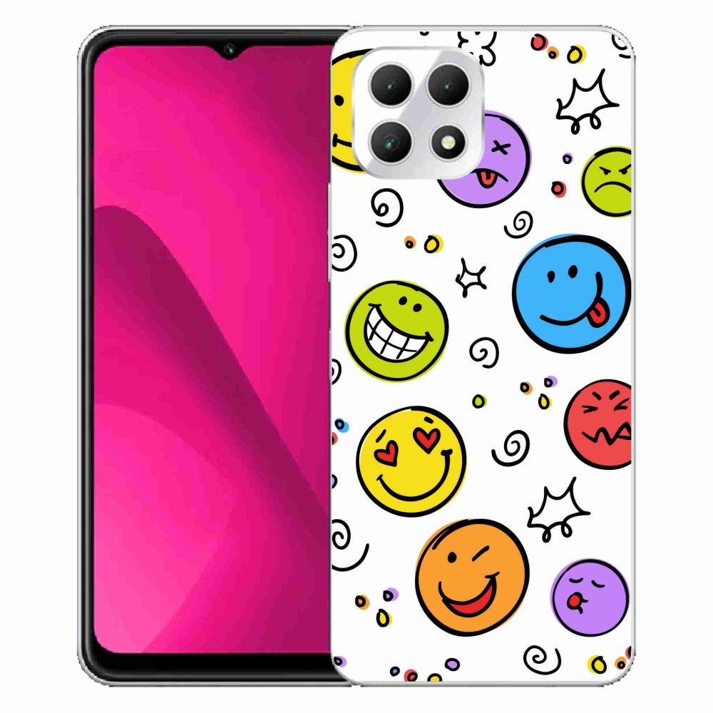 Gelový kryt mmCase na T-Mobile T Phone 2 - smajlíci