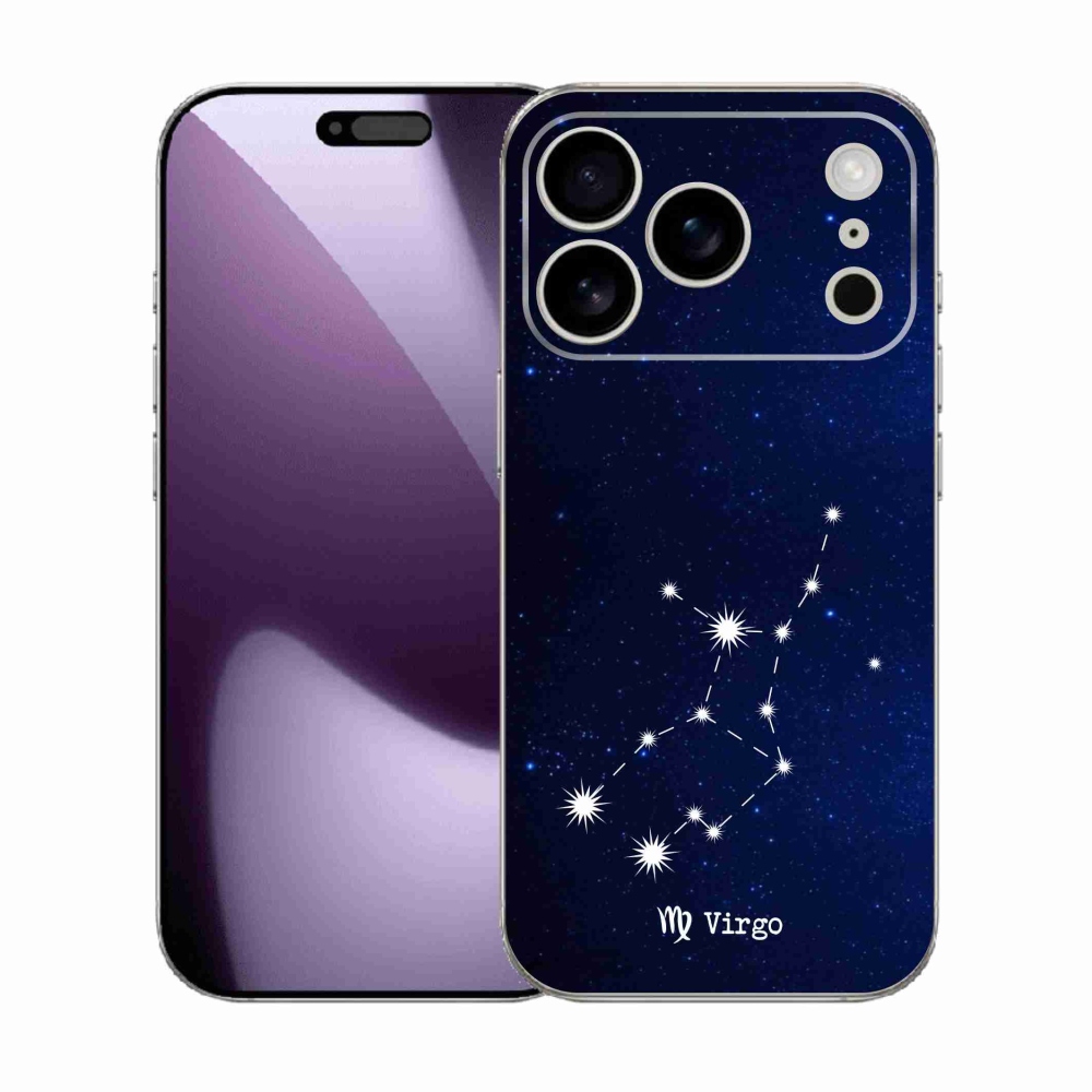 Gelový kryt mmCase na iPhone 17 Pro - souhvězdí Panny