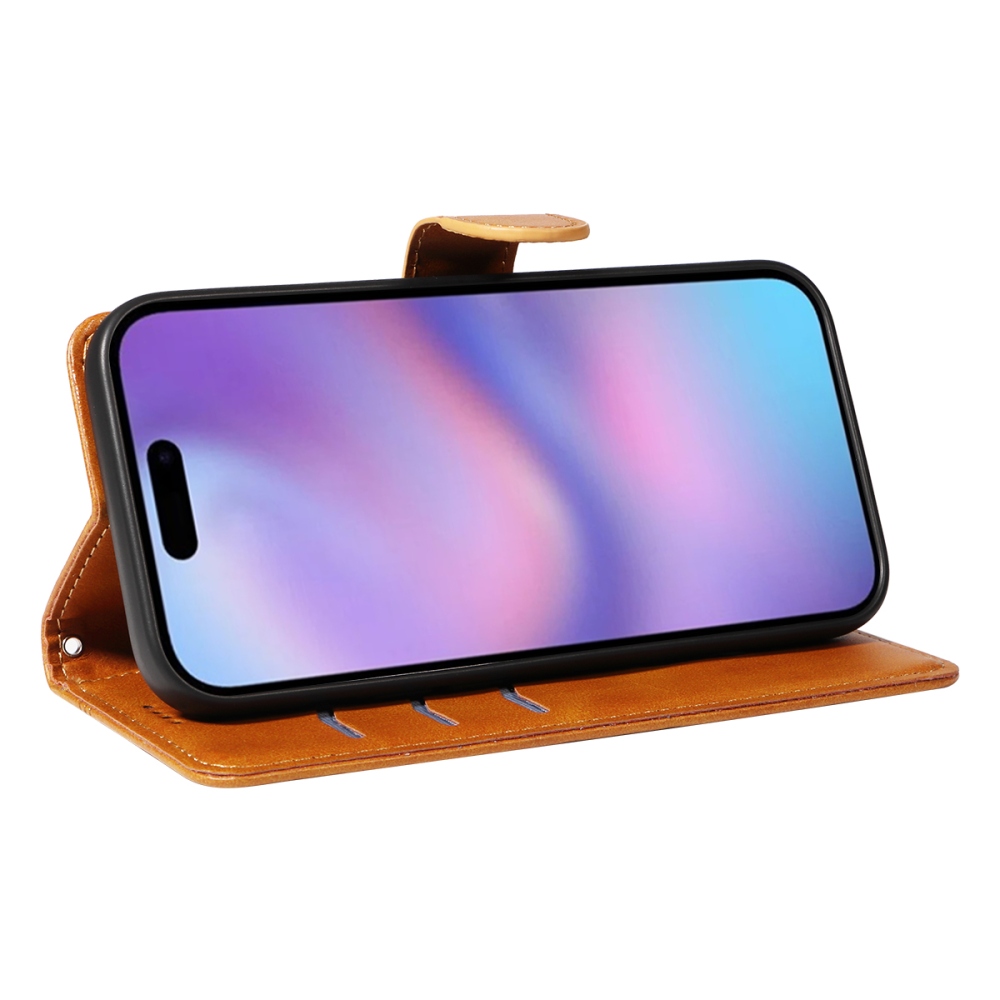 T-Shape knížkové pouzdro na iPhone 17 - hnědé