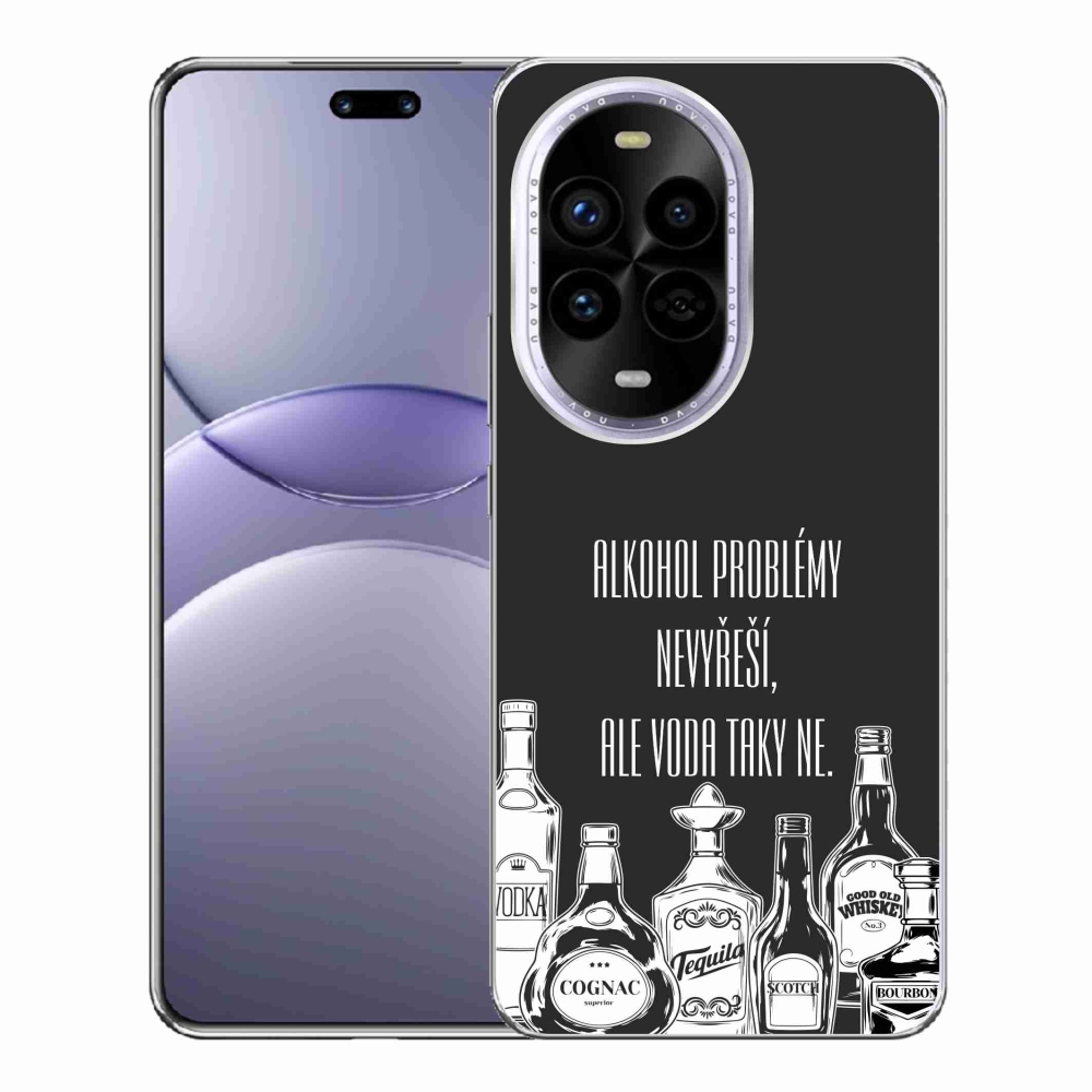 Gelový kryt mmCase na Huawei Nova 13 Pro 5G - vtipný text černé pozadí