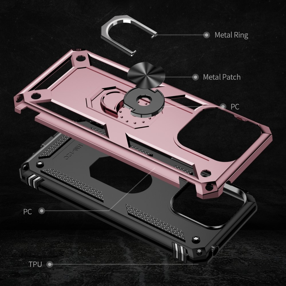 Ring odolný kryt na Xiaomi Redmi 12C - růžovozlatý