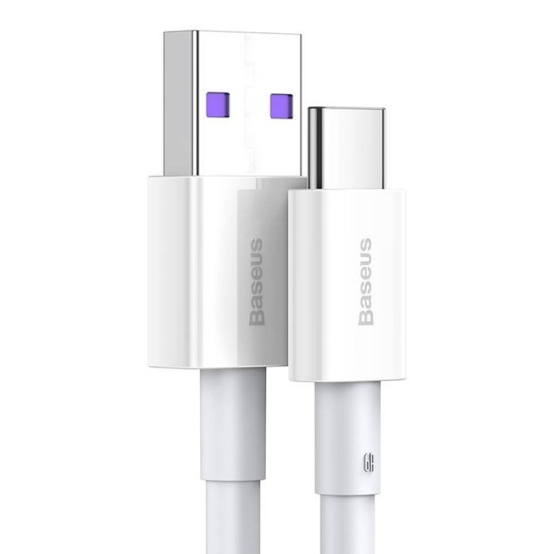 Baseus Superior Series Fast Charging Datový Kabel USB-A - USB-C 66W 2m White