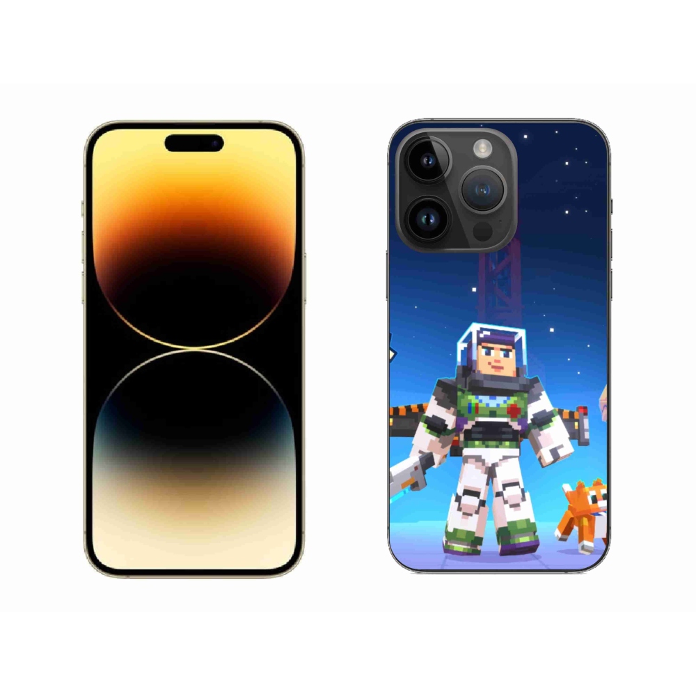 Gelový kryt mmCase na iPhone 14 Pro Max 6.7 - minecraft 2