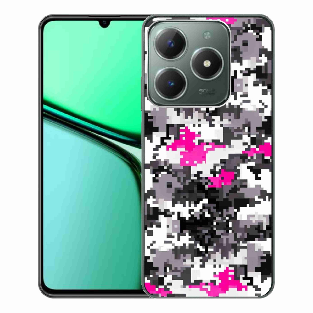 Gelový kryt mmCase na Realme C61 - maskáčový vzor 4