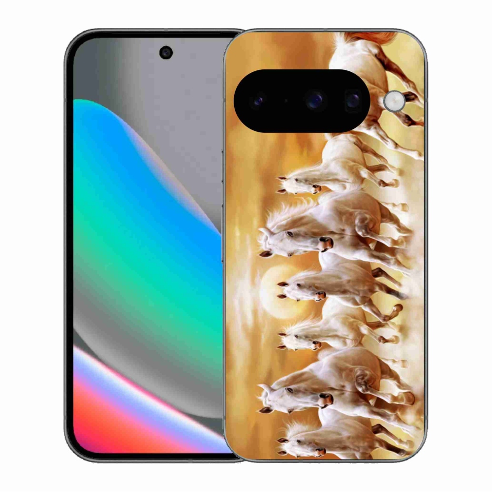 Gelový kryt mmCase na Google Pixel 10 - koně 2