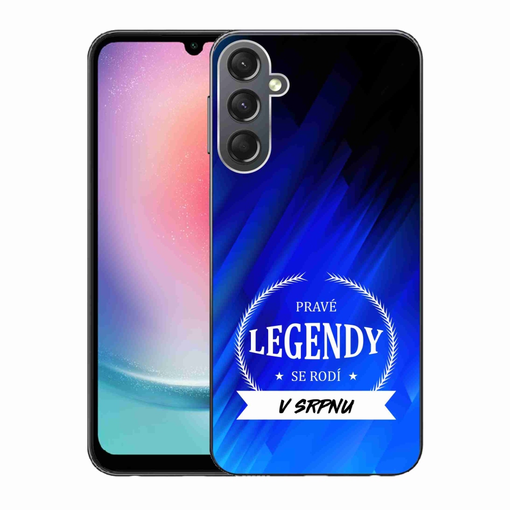 Gelový kryt mmCase na Samsung Galaxy A24 - legendy v srpnu modré pozadí