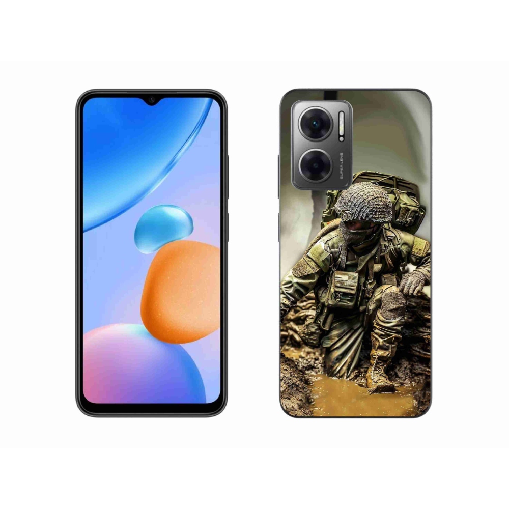 Gelový kryt mmCase na Xiaomi Redmi 10 5G - voják