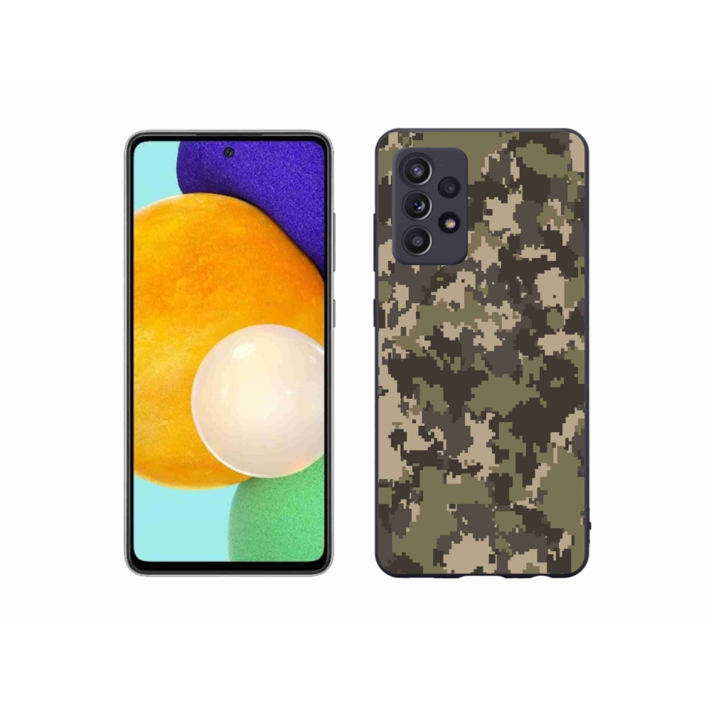 Gelový kryt mmCase na Samsung Galaxy A52/A52 5G - maskáčový vzor 12