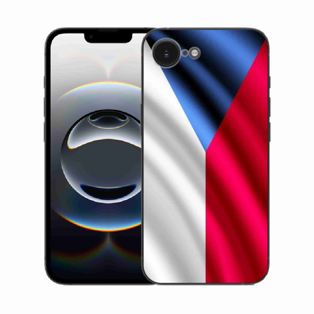 Gelový kryt mmCase na iPhone 16e - česká vlajka