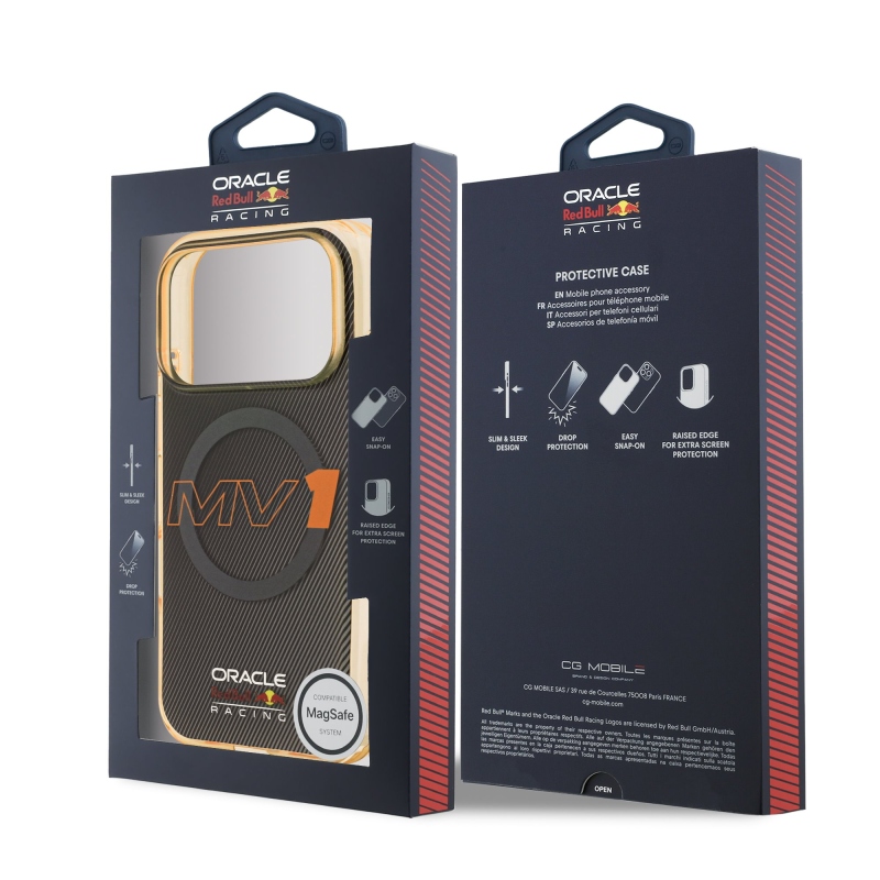 Red Bull PC Double Layer MV1 MagSafe Zadní Kryt pro iPhone 17 Pro Max Grey