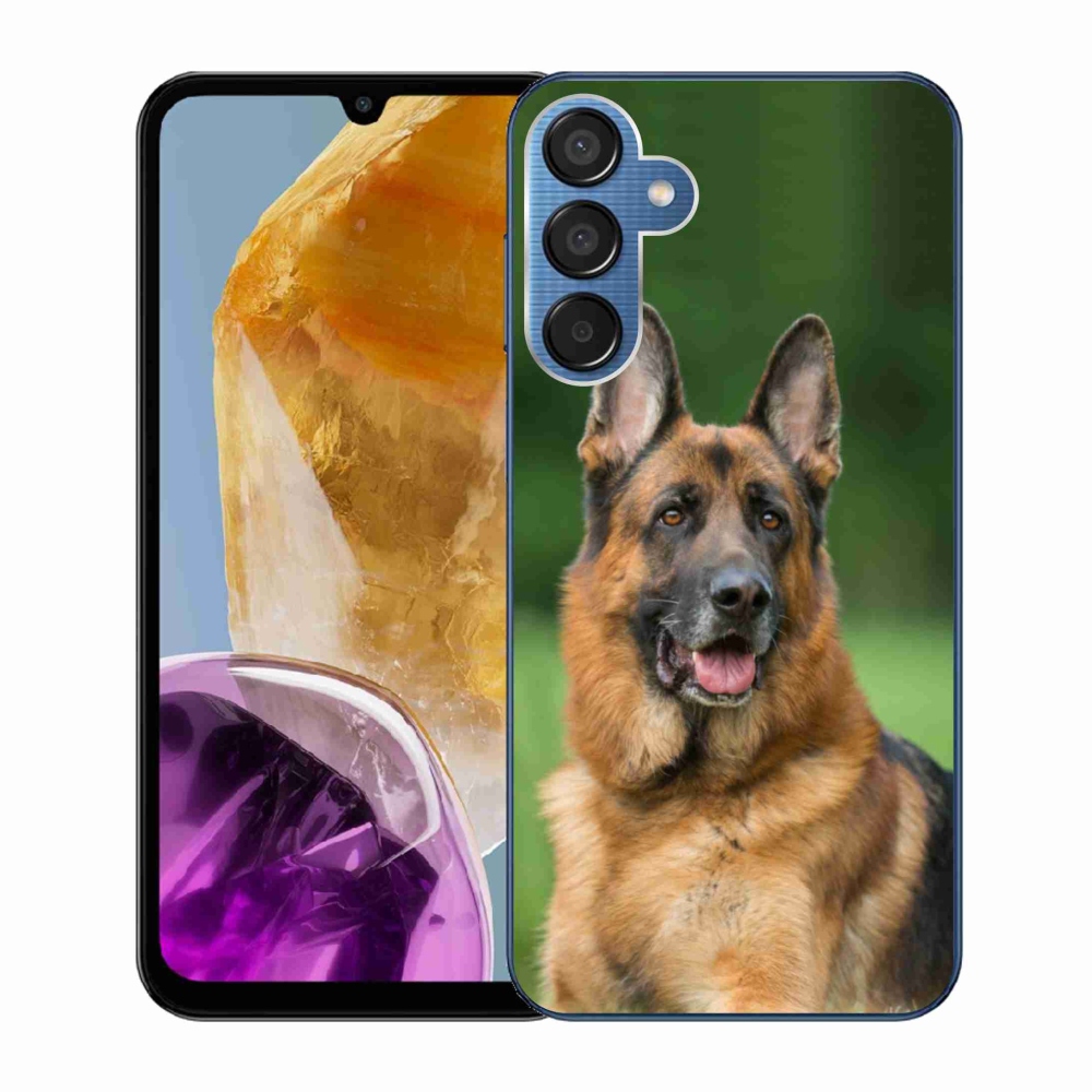 Gelový kryt mmCase na Samsung Galaxy M15 5G - německý ovčák