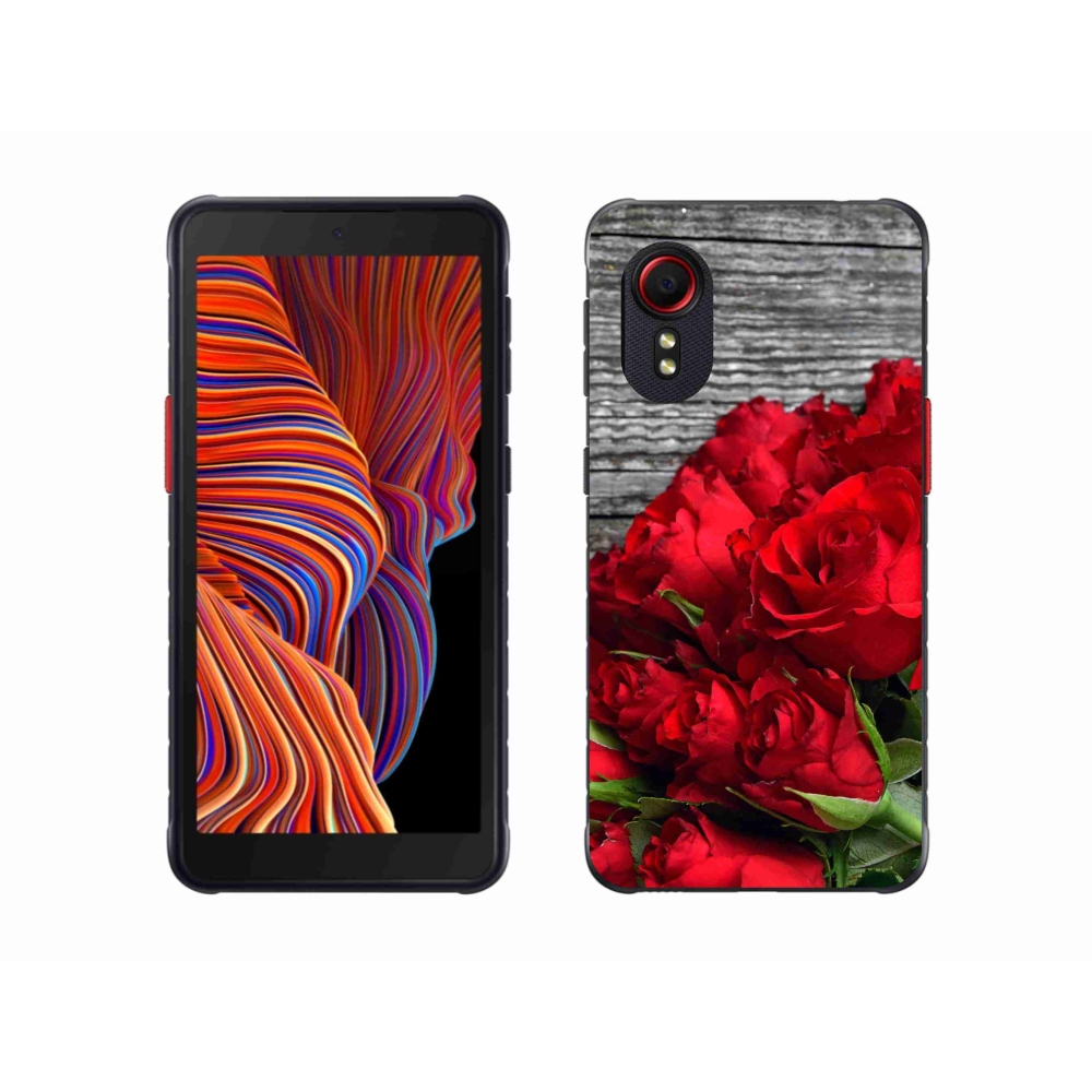 Gelový kryt mmCase na Samsung Galaxy Xcover 5 - červené růže