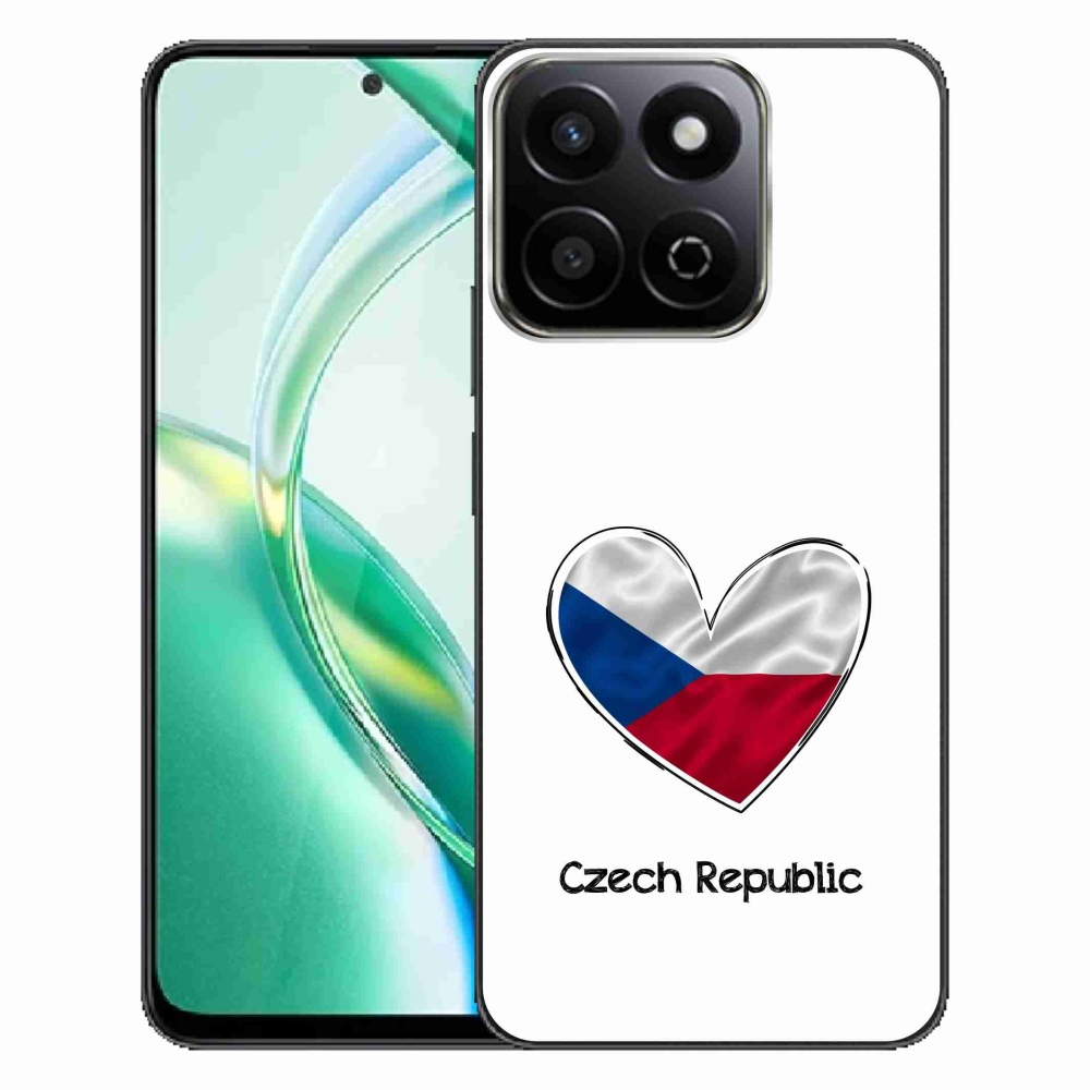 Gelový kryt mmCase na Honor 200 Smart 5G - vlajka srdce bílé pozadí
