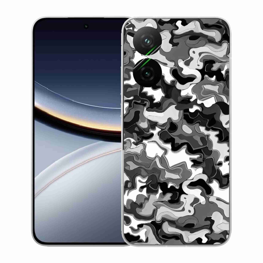 Gelový kryt mmCase na Xiaomi Poco F7 5G - maskáčový vzor 3