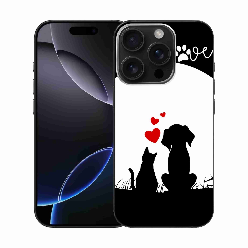 Gelový obal mmCase na iPhone 16 Pro - zvířecí láska