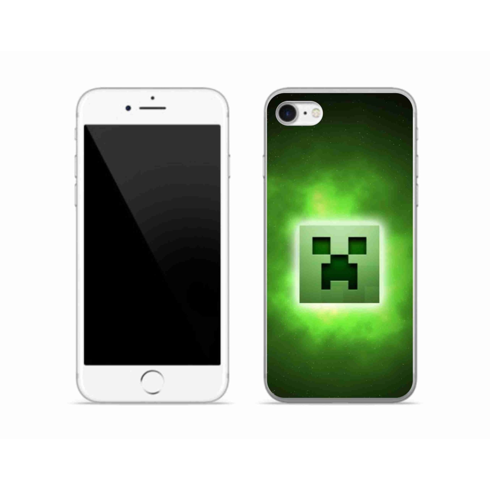 Gelový kryt mmCase na iPhone SE (2020) - minecraft