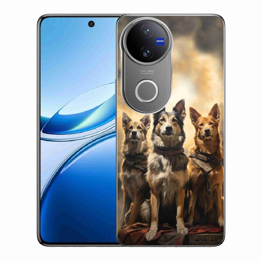Gelový kryt mmCase na Vivo V50 5G - tři psi