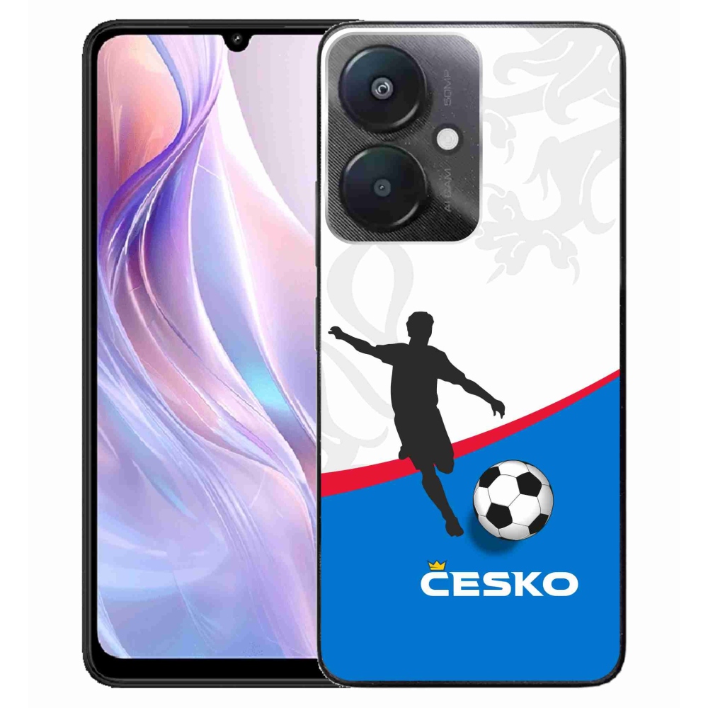 Gelový kryt mmCase na Xiaomi Redmi 13C 5G  - fotbal Česko 1