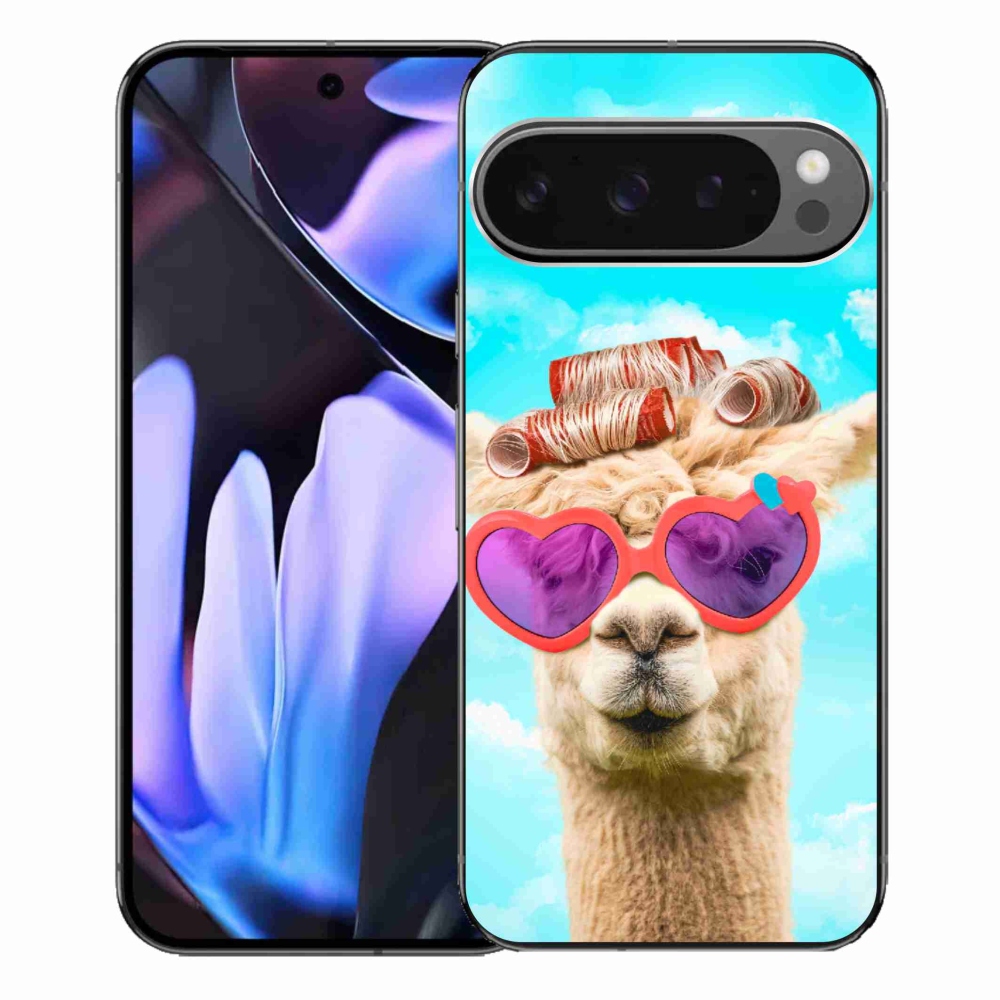 Gelový kryt mmCase na Google Pixel 9 Pro XL - lama s brýlemi