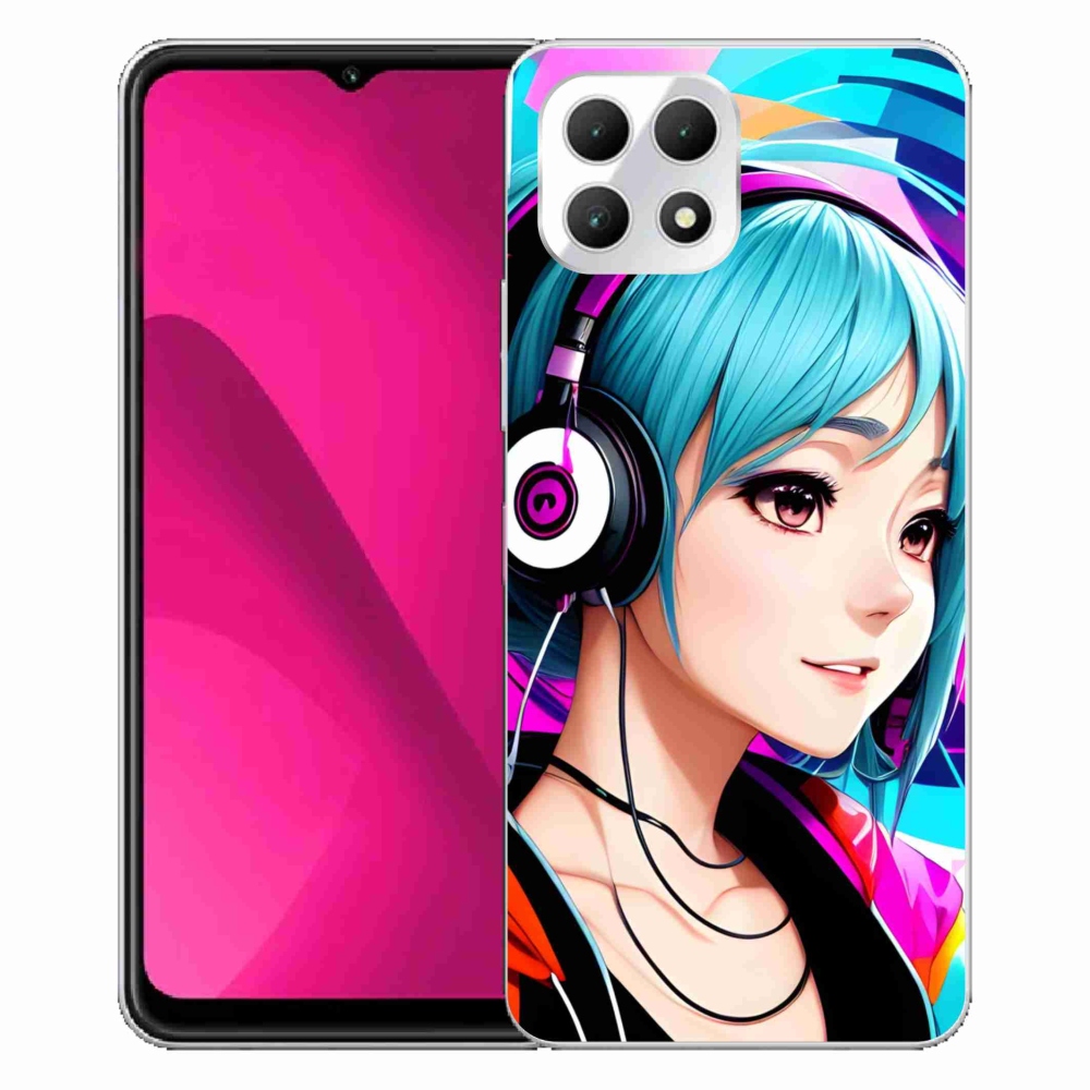 Gelový kryt mmCase na T-Mobile T Phone 2 - dívka se sluchátky
