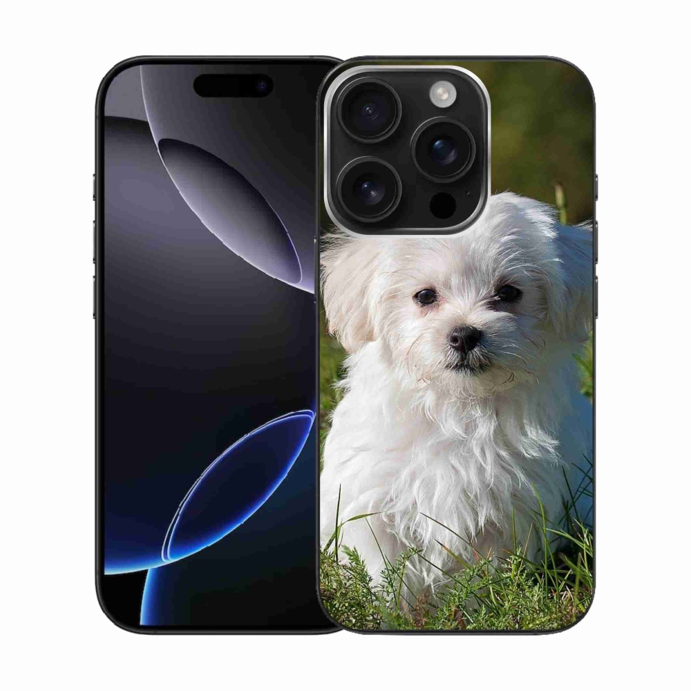 Gelový obal mmCase na iPhone 16 Pro - bišonek