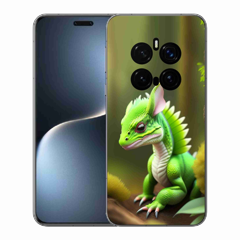 Gelový kryt mmCase na Honor Magic 7 Pro 5G - zelený dráček