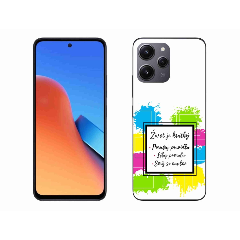 Gelový kryt mmCase na Xiaomi Redmi 12 - citát 5 bílé pozadí