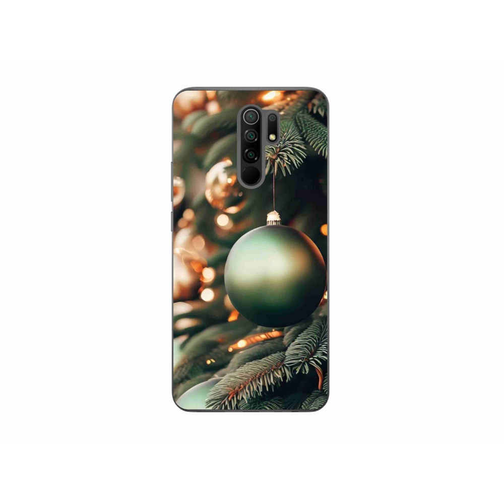 Gelový kryt mmCase na Xiaomi Redmi 9 - vánoční ozdoby 1