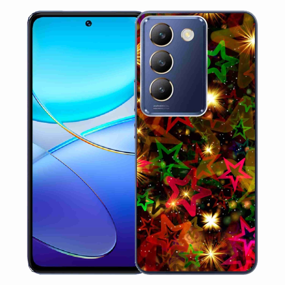 Gelový kryt mmCase na Vivo V40 SE 4G/5G - barevné hvězdičky