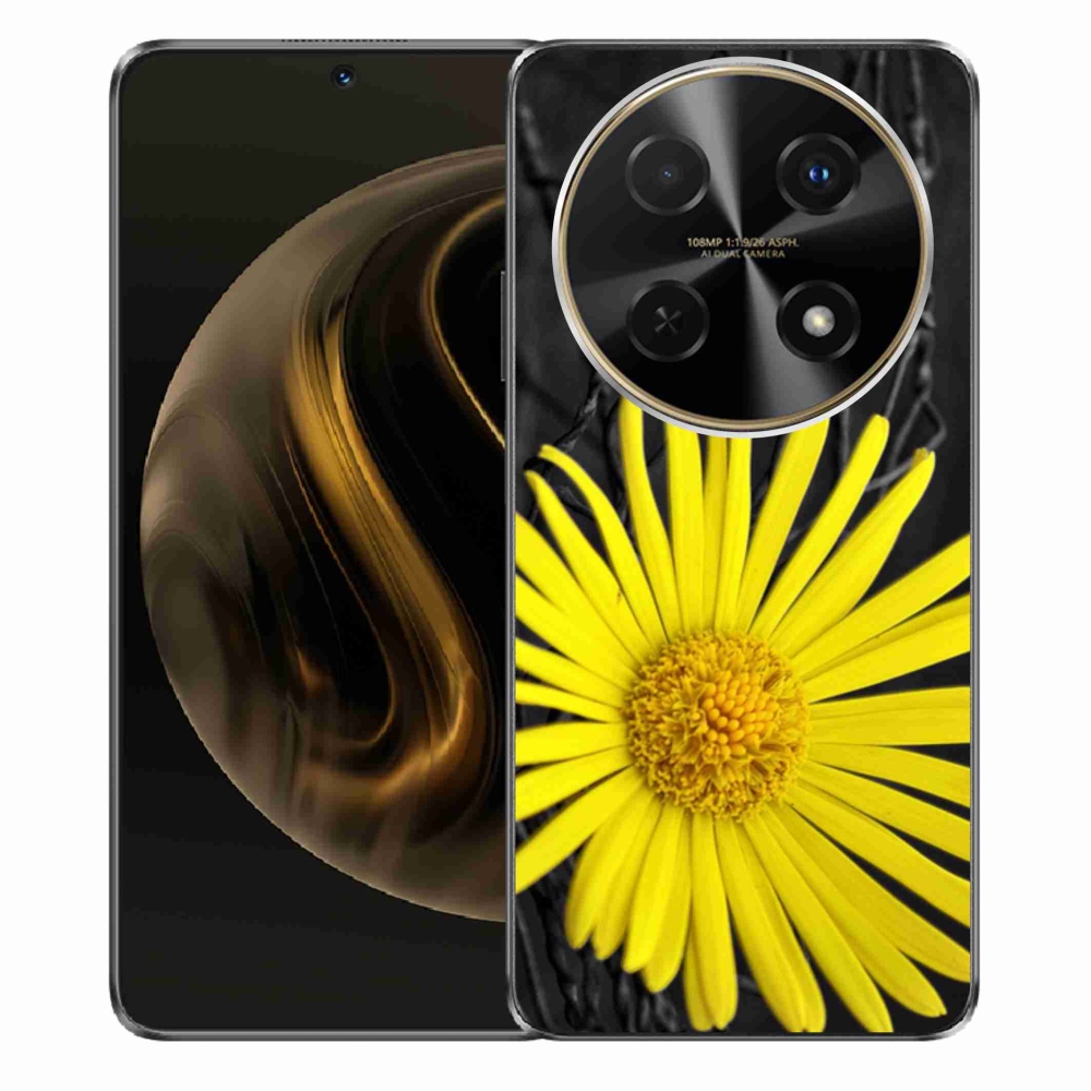 Gelový kryt mmCase na Huawei Nova 12i - žlutá květina