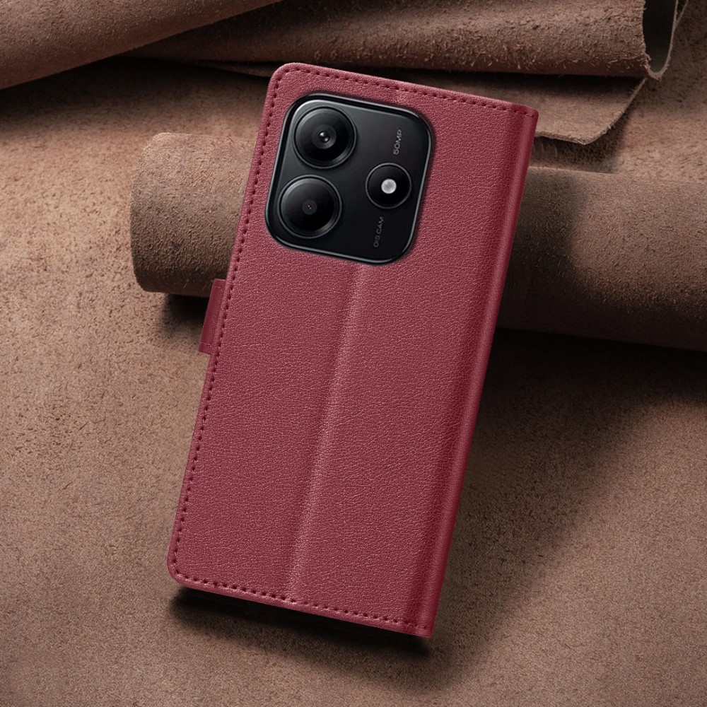 BNF knížkové pouzdro na Xiaomi Redmi Note 14 5G - červené