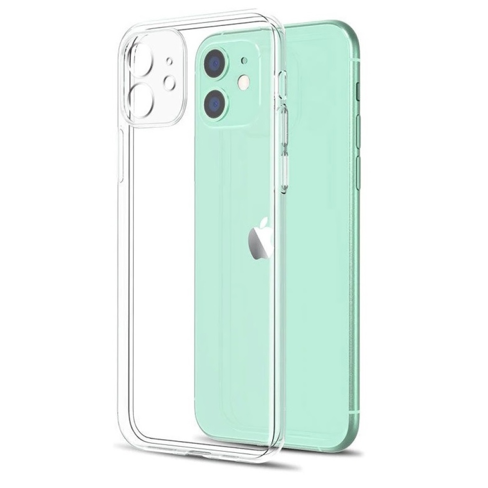 Průhledný gelový obal na iPhone 11 - průhledný