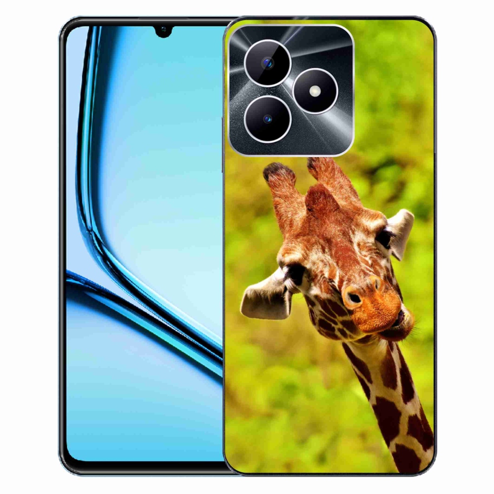 Gelový kryt mmCase na Realme Note 50 - žirafa
