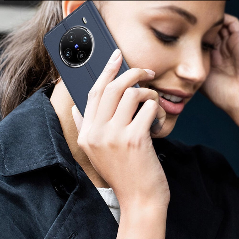 DUX knížkové pouzdro na Vivo X100 Pro 5G - tmavěmodré